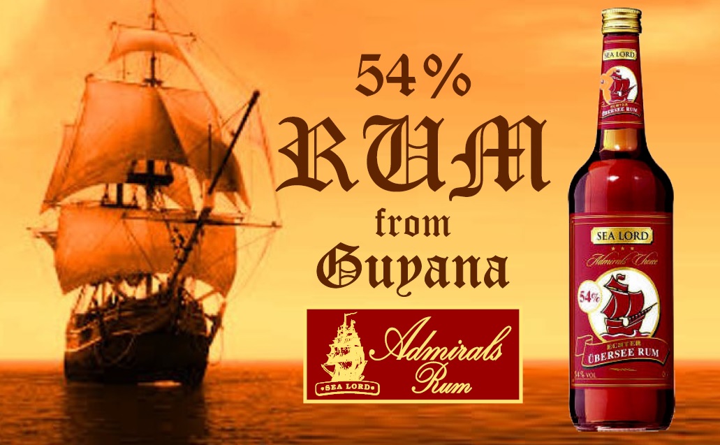 RUM SEA LORD Admirals rum banner